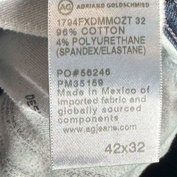 AG Jeans Denim 360 Men’s 42x32 Straight Fit Stretch Dark Wash Jeans Comfort - Picture 4 of 4